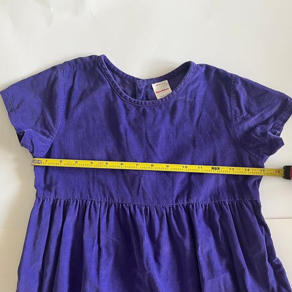 Hanna Anderson Girl's 10 Corduroy Twirl Dress 140 cm Positively Purple - Picture 5 of 6